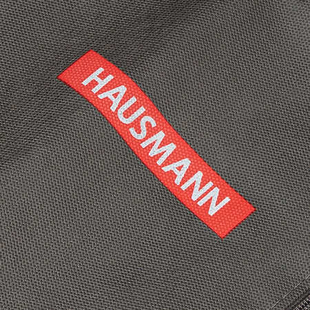 Чехол для одежды объемный Hausmann с овальным окном ПВХ и ручками 60x100x10, серый